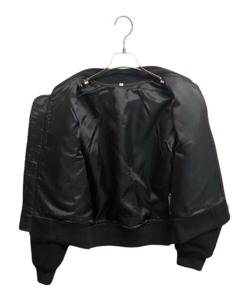 MUJI LABO（ムジラボ）MUJI Labo (ムジラボ) ウール混ナッピングショートブルゾン ブラック サイズ:Mの古着・服飾アイテム