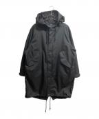 MUJI LABOムジラボ）の古着「ライナー付モッズコート」｜ブラック