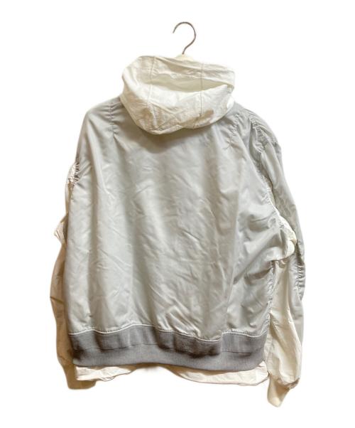 NIKE（ナイキ）NIKE (ナイキ) sacai (サカイ) LAYERED JKT ホワイト サイズ:Lの古着・服飾アイテム