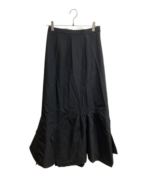 ENFOLD（エンフォルド）ENFOLD (エンフォルド) アシメフレアスカート ブラック サイズ:38の古着・服飾アイテム