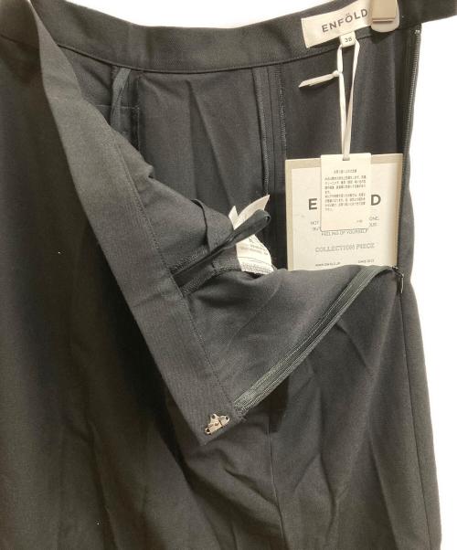 ENFOLD（エンフォルド）ENFOLD (エンフォルド) アシメフレアスカート ブラック サイズ:38の古着・服飾アイテム
