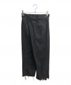 MAISON EUREKAメゾンエウレカ）の古着「VINTAGE REWORK BIGGY PANTS」｜ブラック