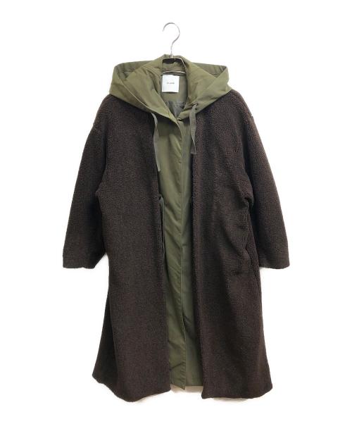 CLANE（クラネ）CLANE (クラネ) MILITARY LAYER BOA COAT グリーン×ブラウン サイズ:2の古着・服飾アイテム