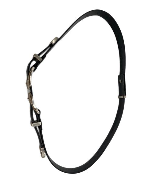 TOGA PULLA（トーガ プルラ）TOGA PULLA (トーガ プルラ) ダブル バックル ベルト ブラックの古着・服飾アイテム