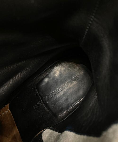 JOHN LAWRENCE SULLIVAN（ジョン ローレンス サリバン）JOHN LAWRENCE SULLIVAN (ジョン ローレンス サリバン) スクエアトゥサイドジップヒールブーツ ホワイト サイズ:8の古着・服飾アイテム