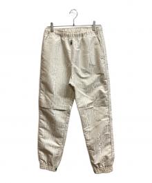 JOHN LAWRENCE SULLIVAN（ジョン ローレンス サリバン）の古着「Moire jacquard track pants」｜ホワイト