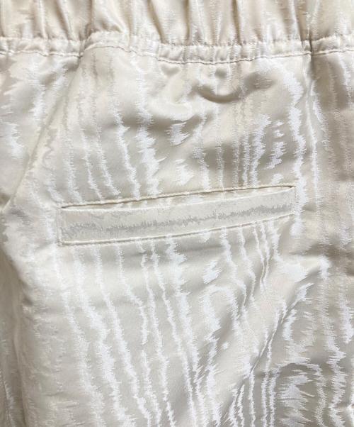 JOHN LAWRENCE SULLIVAN（ジョン ローレンス サリバン）JOHN LAWRENCE SULLIVAN (ジョン ローレンス サリバン) Moire jacquard track pants ホワイト サイズ:46の古着・服飾アイテム