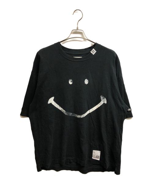 Maison MIHARA YASUHIRO（メゾン ミハラ ヤスヒロ）Maison MIHARA YASUHIRO (メゾン ミハラ ヤスヒロ) SMILY FACE PRINTED TEE ブラック サイズ:48の古着・服飾アイテム