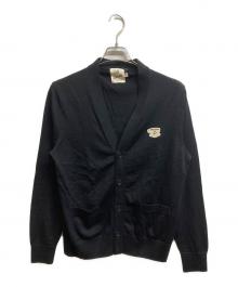 maison kitsune（メゾンキツネ）の古着「CARDIGAN CAFE KITSUNE CUP PATCH」｜ブラック