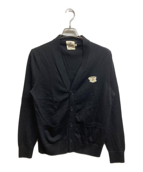 maison kitsune（メゾンキツネ）MAISON KITSUNE (メゾンキツネ) CARDIGAN CAFE KITSUNE CUP PATCH ブラック サイズ:Mの古着・服飾アイテム