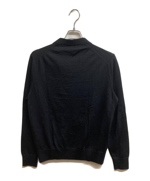 maison kitsune（メゾンキツネ）MAISON KITSUNE (メゾンキツネ) CARDIGAN CAFE KITSUNE CUP PATCH ブラック サイズ:Mの古着・服飾アイテム