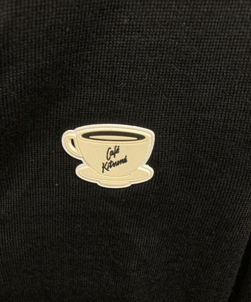 maison kitsune（メゾンキツネ）MAISON KITSUNE (メゾンキツネ) CARDIGAN CAFE KITSUNE CUP PATCH ブラック サイズ:Mの古着・服飾アイテム