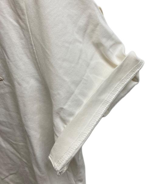 MONCLER（モンクレール）MONCLER (モンクレール) ロゴ パッチ Tシャツ ホワイト サイズ:Lの古着・服飾アイテム