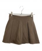 darichダーリッチ）の古着「ハイウエストボックスミニスカート」｜ブラウン