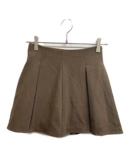 darich（ダーリッチ）Darich (ダーリッチ) ハイウエストボックスミニスカート ブラウン サイズ:Mの古着・服飾アイテム
