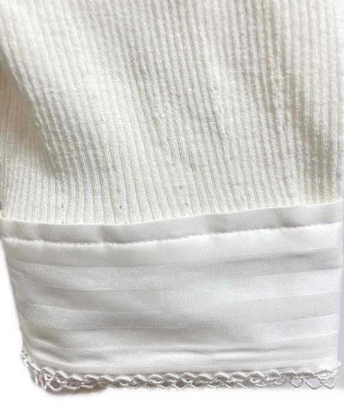 Snidel（スナイデル）Snidel (スナイデル) Sustainableスカーフブラウスドッキングプルオーバー ホワイト サイズ:1 未使用品の古着・服飾アイテム