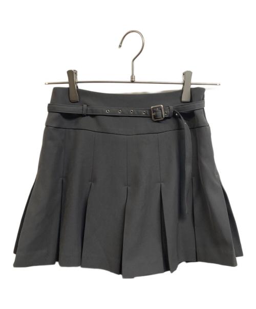 darich（ダーリッチ）darich (ダーリッチ) セミワイドプリーツテーラードミニスカート グレー サイズ:M 未使用品の古着・服飾アイテム