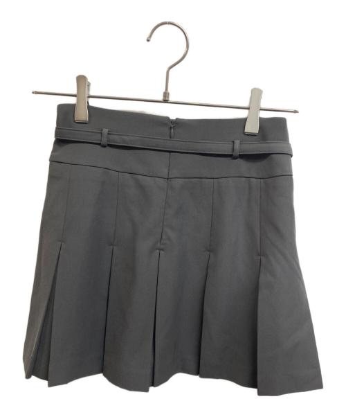 darich（ダーリッチ）darich (ダーリッチ) セミワイドプリーツテーラードミニスカート グレー サイズ:M 未使用品の古着・服飾アイテム