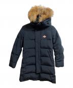 DANTONダントン）の古着「フード付きロングダウンコート」｜ネイビー