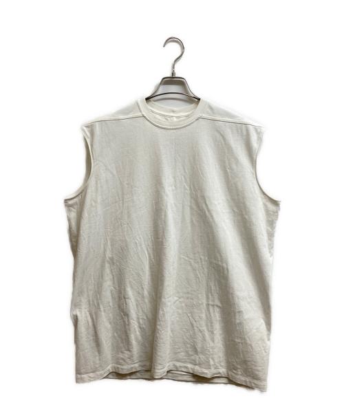 RICK OWENS（リックオウエンス）RICK OWENS (リックオウエンス) ノースリーブオーバーシャツ ホワイト サイズ:Sの古着・服飾アイテム