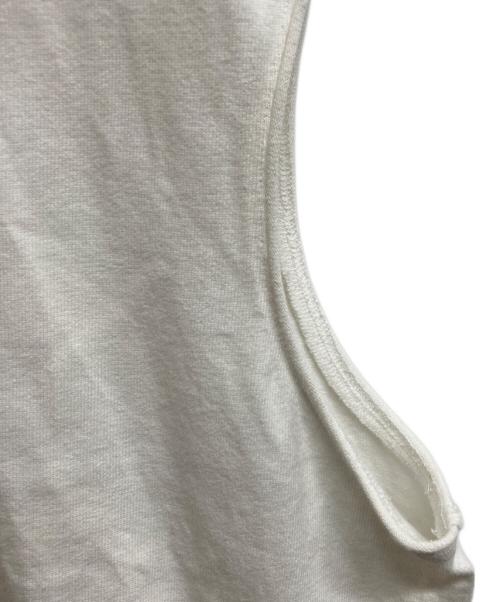 RICK OWENS（リックオウエンス）RICK OWENS (リックオウエンス) ノースリーブオーバーシャツ ホワイト サイズ:Sの古着・服飾アイテム