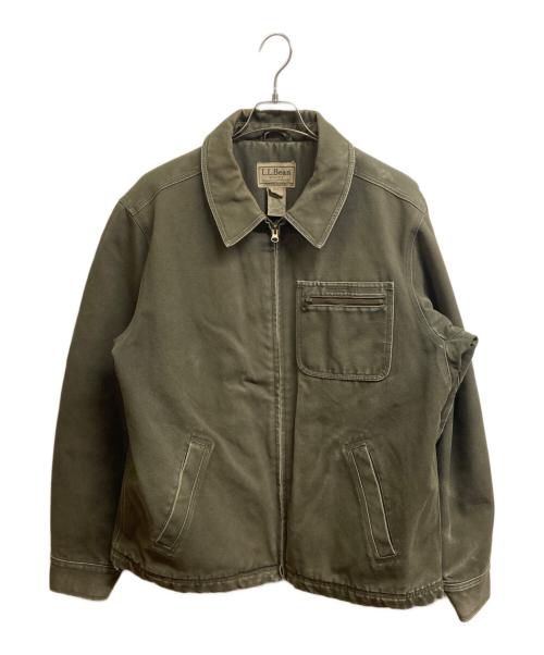 L.L.Bean（エルエルビーン）L.L.Bean (エルエルビーン) ダック地 ワークジャケット カーキ サイズ:Lの古着・服飾アイテム
