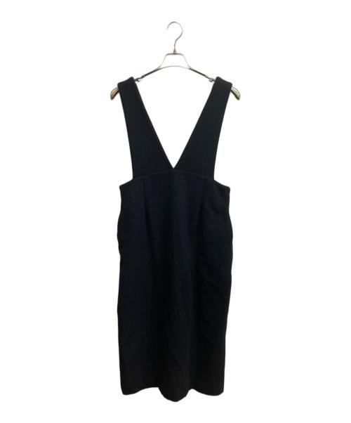 SACRA（サクラ）SACRA (サクラ) スーパーファインビーバー ジャンパースカート ブラック サイズ:38の古着・服飾アイテム