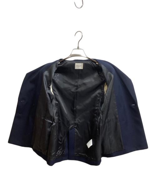 Demi-Luxe Beams（デミルクス ビームス）Demi-Luxe BEAMS (デミルクス ビームス) ドライギャバジン ６ボタン ダブルジャケッ ネイビー サイズ:34の古着・服飾アイテム