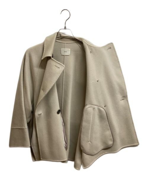 IENA（イエナ）IENA (イエナ) スーパー160ダブルフェイス ショートコート ベージュ サイズ:36の古着・服飾アイテム