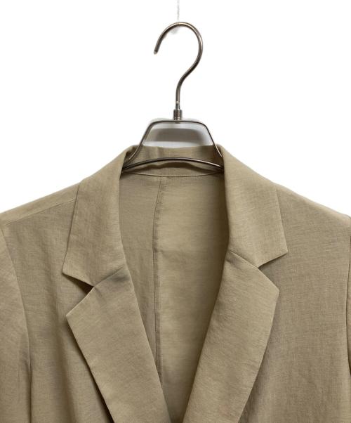 Loungedress（ラウンジドレス）Loungedress (ラウンジドレス) リネンライクシアージャケット ベージュ サイズ:Freeの古着・服飾アイテム
