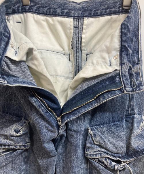 MAISON SPECIAL（メゾンスペシャル）MAISON SPECIAL (メゾンスペシャル) Low Waist Cargo Denim Pants インディゴ サイズ:36の古着・服飾アイテム