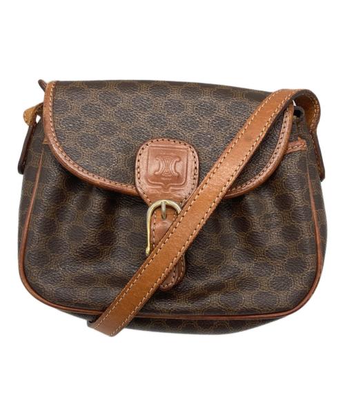 CELINE（セリーヌ）CELINE (セリーヌ) マカダム柄 ショルダーバッグ ブラウンの古着・服飾アイテム