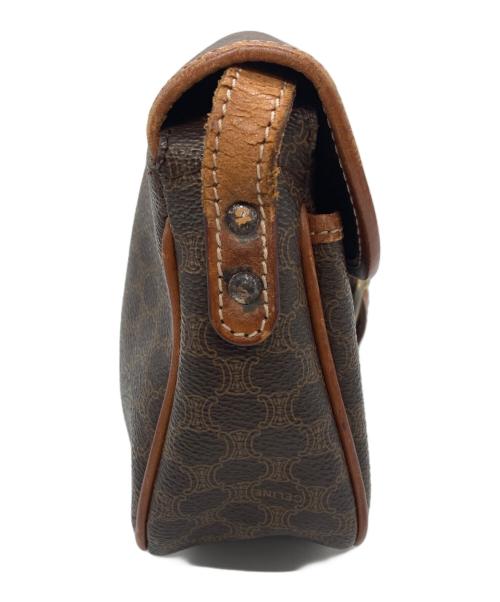 CELINE（セリーヌ）CELINE (セリーヌ) マカダム柄 ショルダーバッグ ブラウンの古着・服飾アイテム