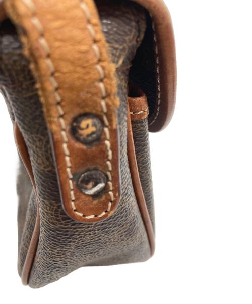 CELINE（セリーヌ）CELINE (セリーヌ) マカダム柄 ショルダーバッグ ブラウンの古着・服飾アイテム