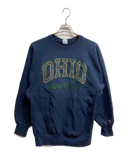Champion REVERSE WEAVE（チャンピオン リバース ウィーブ）Champion REVERSE WEAVE (チャンピオン リバース ウィーブ) 90'sプリントスウェット ネイビー サイズ:XLの古着・服飾アイテム