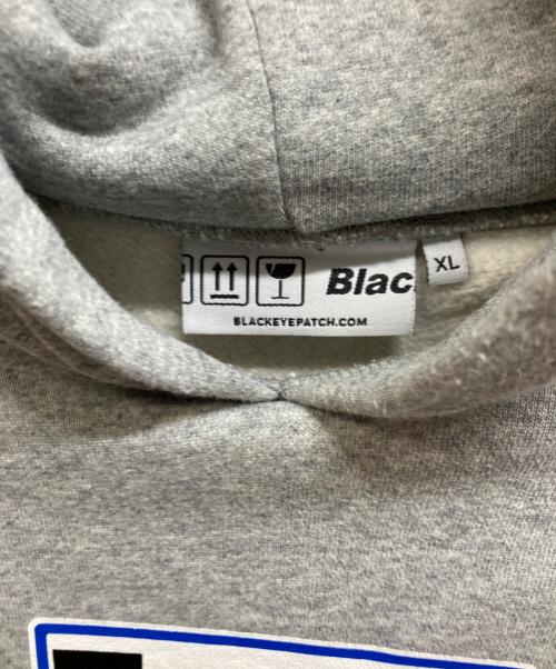 BlackEyePatch（ブラックアイパッチ）BlackEyePatch (ブラックアイパッチ) ラベルにご注意をプルオーバーパーカー グレー サイズ:XLの古着・服飾アイテム