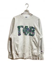 Champion REVERSE WEAVE（チャンピオン リバース ウィーブ）の古着「90'sプリントプリントスウェット」｜グレー