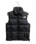 THE NORTH FACE（ザ ノース フェイス）の古着「ヌプシ スタンドカラー ダウンベスト」｜ブラック
