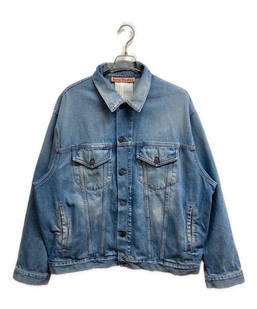 Acne studios（アクネ ストゥディオス）ACNE STUDIOS (アクネ ストゥディオス) ダメージ加工リラックスデニムジャケット インディゴ サイズ:52の古着・服飾アイテム