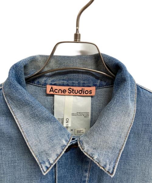 Acne studios（アクネ ストゥディオス）ACNE STUDIOS (アクネ ストゥディオス) ダメージ加工リラックスデニムジャケット インディゴ サイズ:52の古着・服飾アイテム