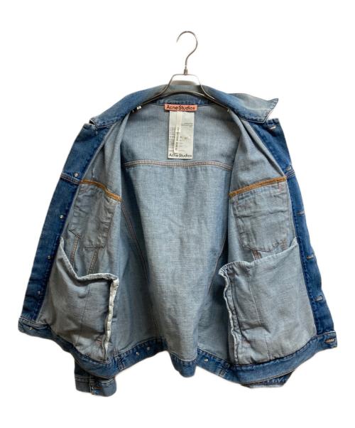 Acne studios（アクネ ストゥディオス）ACNE STUDIOS (アクネ ストゥディオス) ダメージ加工リラックスデニムジャケット インディゴ サイズ:52の古着・服飾アイテム