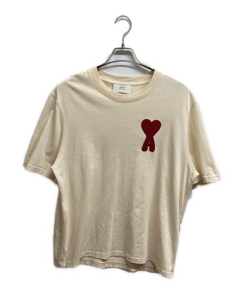 ami（アミ）ami (アミ) 25ss Ami de Coeur Tシャツ アイボリー サイズ:Sの古着・服飾アイテム