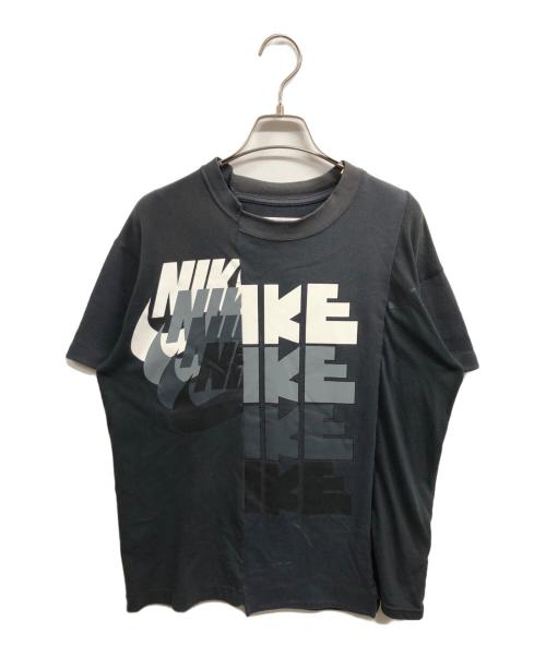 NIKE（ナイキ）NIKE (ナイキ) sacai (サカイ) 再構築Tシャツ ネイビー サイズ:Sの古着・服飾アイテム