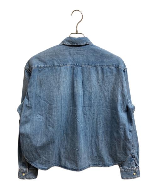 POLO RALPH LAUREN（ポロ・ラルフローレン）POLO RALPH LAUREN (ポロ・ラルフローレン) クロップド ボクシー デニム シャツ インディゴ サイズ:XS 未使用品の古着・服飾アイテム