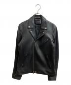 CITYシティ）の古着「ダブルライダースジャケット」｜ブラック