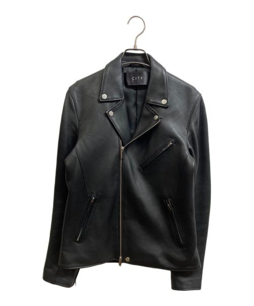 CITY（シティ）CITY (シティ) ダブルライダースジャケット ブラック サイズ:2の古着・服飾アイテム