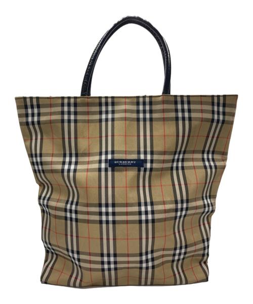 BURBERRY LONDON（バーバリーロンドン）BURBERRY LONDON (バーバリーロンドン) ノヴァチェック トートバッグ ベージュの古着・服飾アイテム