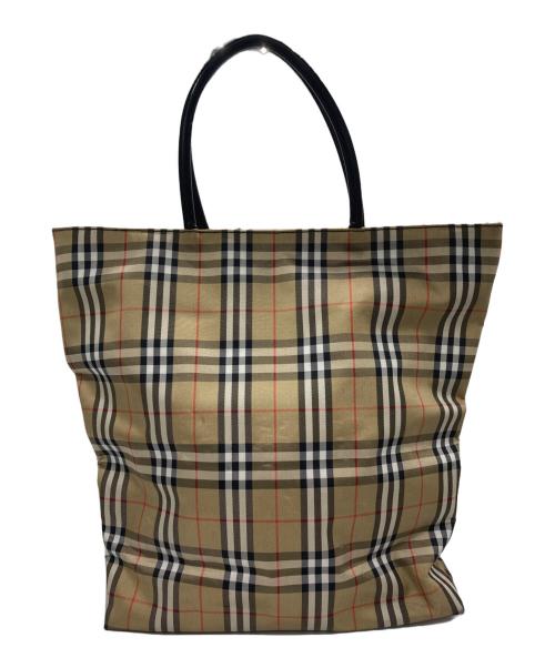 BURBERRY LONDON（バーバリーロンドン）BURBERRY LONDON (バーバリーロンドン) ノヴァチェック トートバッグ ベージュの古着・服飾アイテム