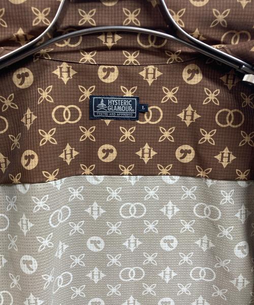 Hysteric Glamour（ヒステリックグラマー）Hysteric Glamour (ヒステリックグラマー) 半袖柄シャツ ブラウン サイズ:Lの古着・服飾アイテム