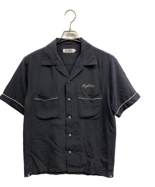 Hysteric Glamour（ヒステリックグラマー）Hysteric Glamour (ヒステリックグラマー) 半袖ボーリングシャツ ネイビー サイズ:Lの古着・服飾アイテム